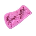 thumbnail image 3 of Billuyoard Navidad Santa Claus trineo alce pastel molde silicona decoración molde Navidad Chocolate galletas pudín molde herramienta Kits de decoración para fiestas Billuyoard HA038441-00, 3 of 6
