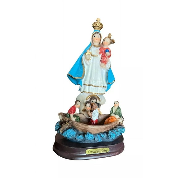 Our Lady of Charity Resin Statue - Catholic Figurine, Available | Virgen Caridad - 6 Inch