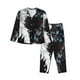thumbnail image 1 of Fotbe Butterfly Angel Wings Art Conjunto de Pijama de Manga Larga para Mujer con Estampado, Ropa de Dormir de 2 Piezas, Conjunto de Casa Suave y Cómodo con Bolsillos-XX-Large, 1 of 7