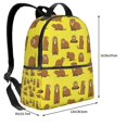 thumbnail image 4 of Groundhogs Marmot Cartoon Pattern Backpack,Large Capacity Travel Backpack,Laptop Backpack,Water Resistant Backpack For Women Men, 4 of 5