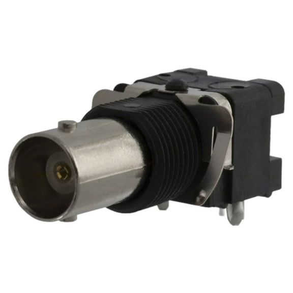 5413515-9 Conn Decoupled BNC 0Hz to 1GHz 50Ohm Solder RA Thru-Hole RCP Gold Tube, Bulk, RoHS