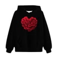 thumbnail image 5 of 3-14Y Boys Girls Sweatshirt Hoodies Long Sleeve Jersey Pullover Black 110, 5 of 5