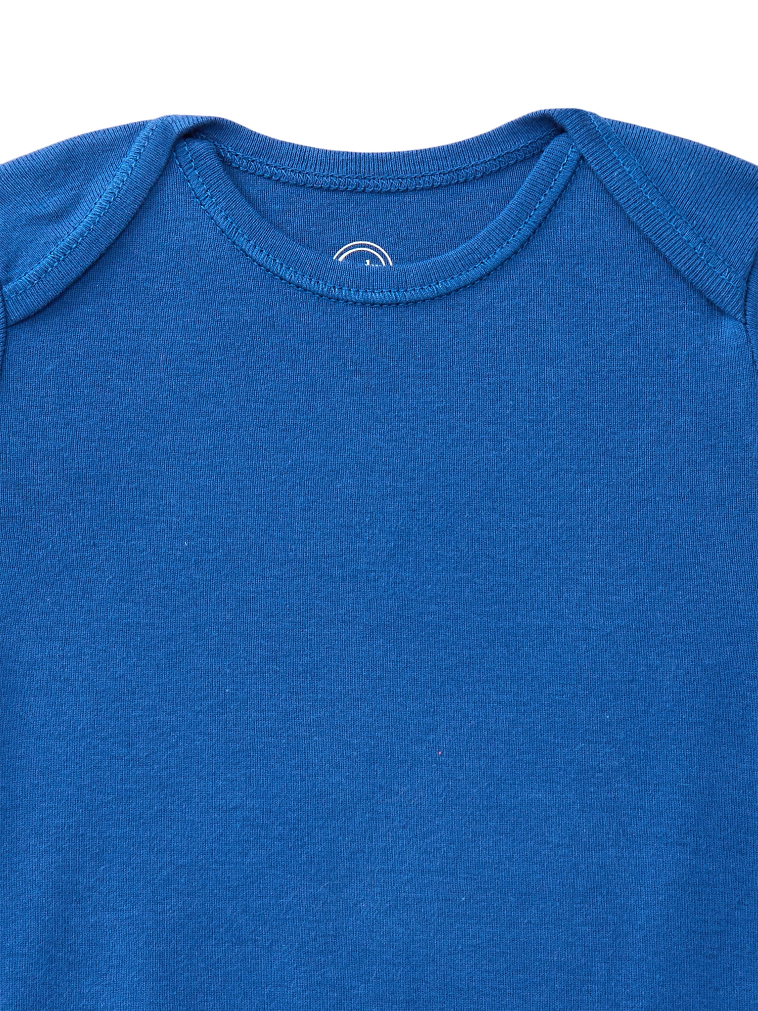 Wonder Nation Baby Boys Bodysuit with Short Sleeves, 3-Pack, Sizes 0-24M