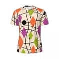thumbnail image 5 of Colorful Mid Century T-Shirt Geometric Abstract Hip Hop Running T Shirts Short-Sleeve Fast, 5 of 5
