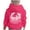 Hot Pink, variant on Girls Boys Hoodies Sweatshirts Plam Puff Print Sweatshirts With Pockets Loose Hot Pink 6-7 Years