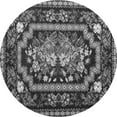 thumbnail image 1 of Ahgly Company Indoor Round Medallion Gray French Area Rugs, 3' Round, 1 of 1