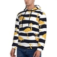 thumbnail image 3 of Sikiie Gold Flamingo Men's Hoodie, Essentials Hoodie, Sweatshirt, Pullover Hooded Sweatshirt for Men-Medium, 3 of 7