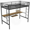 thumbnail image 4 of Loft Bed having High Guardrail & Double Ladder | Antirust Metal Frame | Space-saving Twin XL Bed, 4 of 19