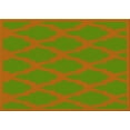 thumbnail image 1 of Ahgly Company Machine Washable Indoor Rectangle Transitional Green Apple Green Area Rugs, 4' x 6', 1 of 7