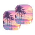 thumbnail image 2 of Bulopur Palm Tree Purple Windshield Sun Shade Blocks Heat and Sun Sun Windshield Shade for Car with Shortage Bag Vehicle Sun Visor Protector 2 Pcs Car Window Shades for Most Cars, 2 of 6