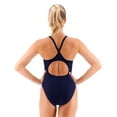thumbnail image 5 of Women's Durafast One Solid Diamondfit Swimsuit Navy Size 30, 5 of 6