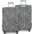 thumbnail image 2 of Stretch Luggage Cover XL(29-32in)– Elastic Travel Suitcase Protector with Handle Openings & Bottom Closure, Washable Polyester Spandex Suitcases Cover, Leopard Animal Print, 2 of 5