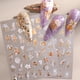 thumbnail image 3 of 10 hojas de calcomanías para decoración de uñas de platino, calcomanías para uñas acrílicas postizas, adornos decorativos para mujeres, 3 of 6