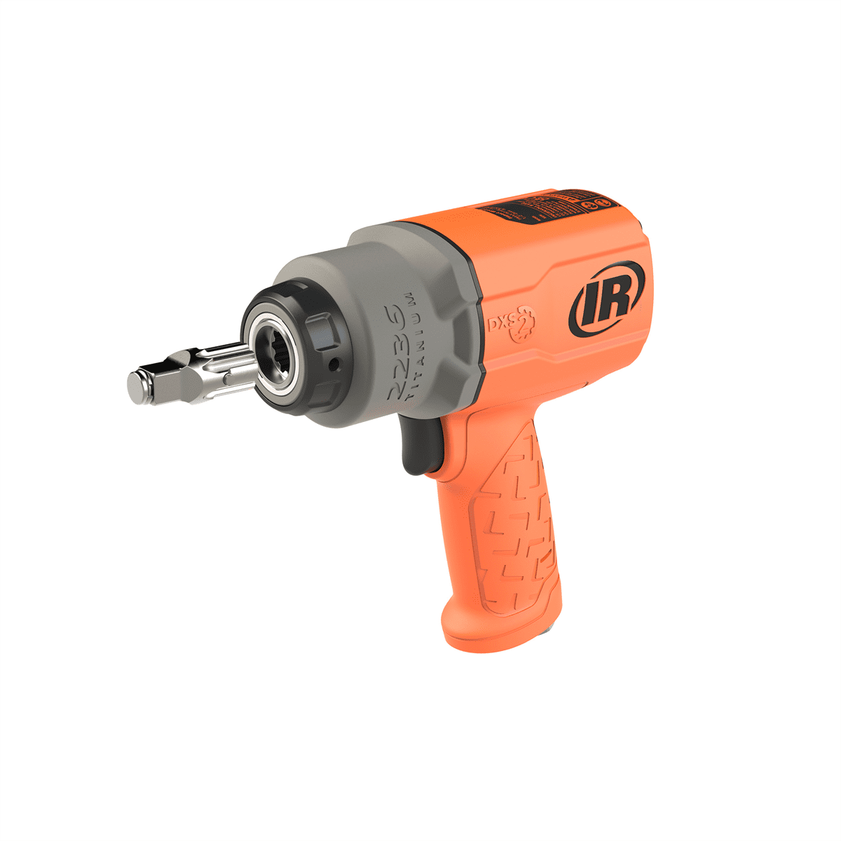 Ingersoll Rand DXS2 1/2" Air Impact Wrench, Friction Ring Retainer, Orange