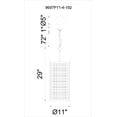 thumbnail image 2 of CWI Lighting 9697P11-4-192 4 Light Mini Pendant with Brown Finish, Brown Finish, 2 of 2
