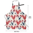 thumbnail image 2 of Kdxio Roosters Apron with Pockets Adjustable Kitchen Aprons for Men Women Waterproof Aprons for Cooking,Drawing,Crafting, Baking Household Cleaning, 2 of 8