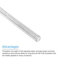 thumbnail image 4 of Fully Threaded Rod M6 x 250mm 1mm Pitch 304 Stainless Steel Right Hands 2pcs, 4 of 6