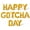 Gold, variant on Letter Balloons - HAPPY GOTCHA DAY 16" Inch Alphabet Letters Foil Mylar Balloon Gotcha Day Party Banner (Gold)