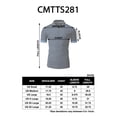 thumbnail image 6 of H2H Mens Active Slim Fit Cool Dry Cool-Pass Short Sleeve Polo T-Shirts NAVY US 3XL/ASIA 4XL (CMTTS281), 6 of 6