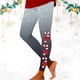 thumbnail image 4 of Gibobby Pantimedias Termicas Mujer Invierno Leggings de yoga ajustados con estampado navideño de gradiente para mujer nueve (Gris, L), 4 of 5