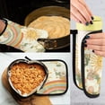 thumbnail image 5 of Yayeee Oven Mitts and Pot Holder Set of 2 Heat Resistant Kitchen Gloves Baking Hot Pad, Beige Clouds, 5 of 5