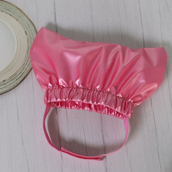 Xihbxyly Gorro de Ducha para Perros, Gorro de Baño para Mascotas, Lona Impermeable, Colores Dorado y Rojo Rosa, Ligero y Cómodo, Fácil de Usar, Apto para Perros Pequeños y Medianos, Tallas S y M.