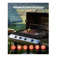 thumbnail image 6 of Carbon Steel Griddle 24x16 inch, BBQ Grill Pan, Flat Top Griddle for Gas Stove, Universal Cookware with Grease Trough, Removable Handles, 6 of 9
