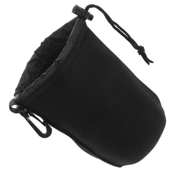OFFIGAM Portable Black Camera Lens Case Shockproof Protective Storage Bag for and Mirrorless Cameras