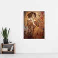 thumbnail image 2 of The Dreamers Gustav Klimt Inspired Portrait Of A Woman Extra Large XL Wall Art Poster Print, 2 of 3