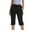 Black, variant on fartey 2025 Womens Cotton Linen Shorts Baggy Fit Elastic Waist Pockets Drawstring Half Pants Summer Solid Color Lounge Breathable 5 Inch Pants