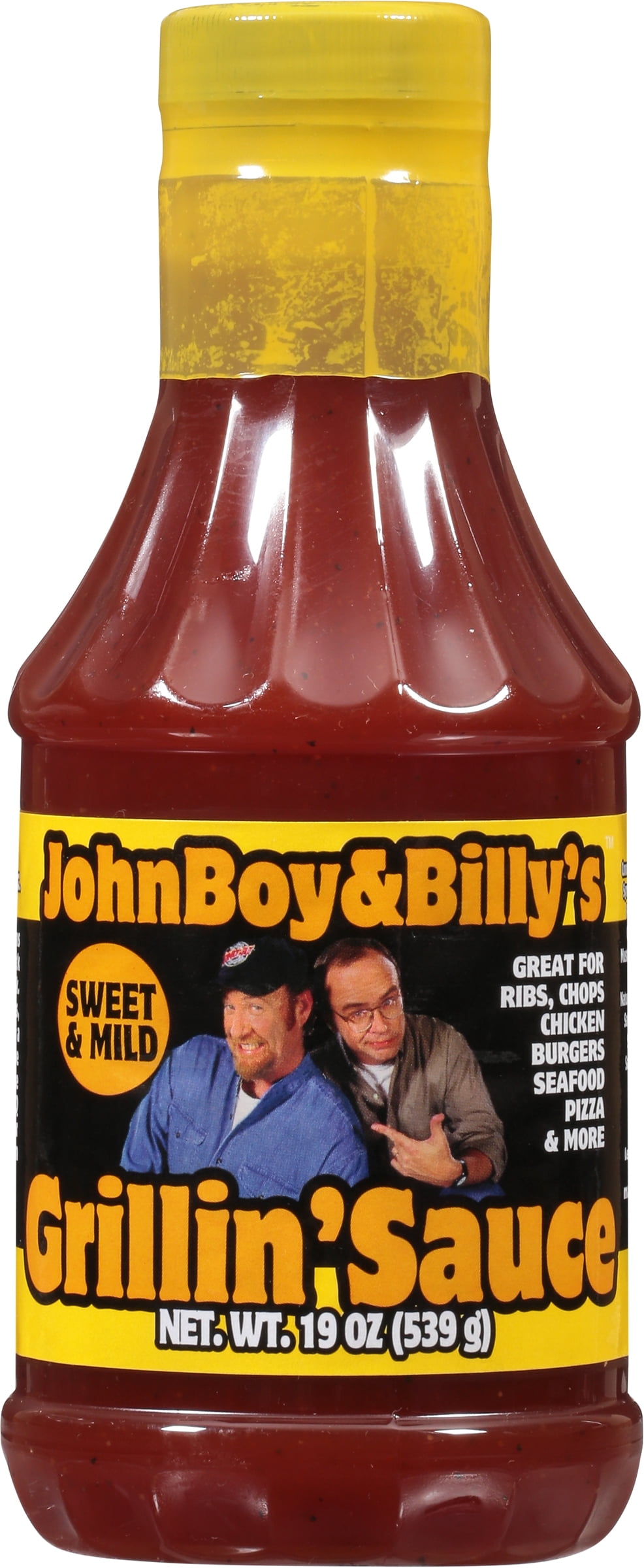 (2 pack) JohnBoy & Billy's Gluten Free Grillin' Sauce Sweet & Mild, 19.0 OZ
