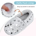 thumbnail image 3 of ​Berhood Girls Slippers Warm Plush Fuzzy Slippers for Little Big Kids Indoor Outdoor Memory Foam Bedroom Shoes Gray Little Kid 11, 3 of 7