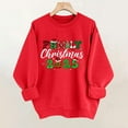 thumbnail image 4 of Merry Christmas Sweatshirts Womens Crewneck Christmas Printed Shirts Loose Long Sleeve Blouses Casual Xmas Sweatshirt Holiday Party Pullover Sweater Tops XL, 4 of 8