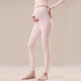 thumbnail image 2 of Hueook Maternity Leggings Pregnant Women's Solid Color Adjustable Waistband Bottom Pants for Warmth and Underwear Pink XXXL, 2 of 6