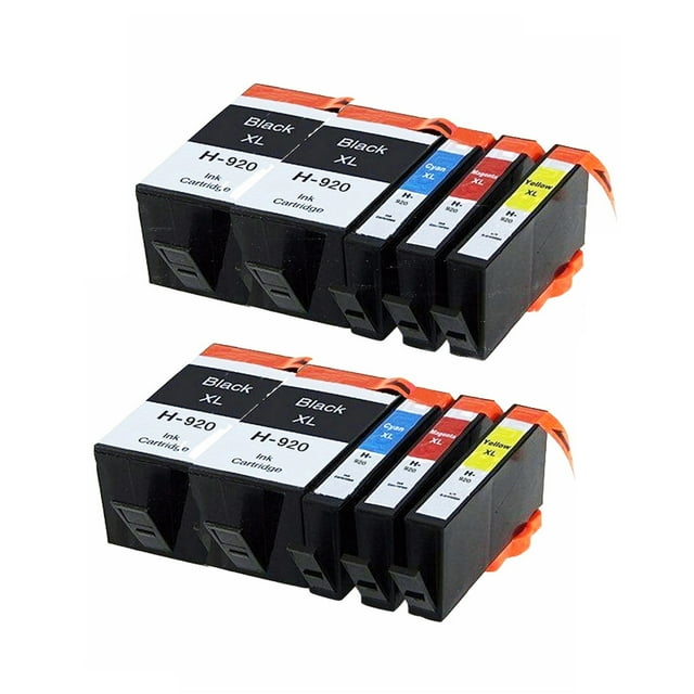 10 Encre (2ensemble 2K) (4K,2C,2M,2Y) Cartouche d'Encre 920TG compatible pour HP 920TG