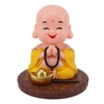 thumbnail image 2 of Adorno de monje pequeño Figura de monje pequeño con cabeza asintiendo con energía solar para mesa de oficina Ventanas Tableros de instrumentos de automóviles Casas Restaurantes Hoteles Cafés Amar, 2 of 10