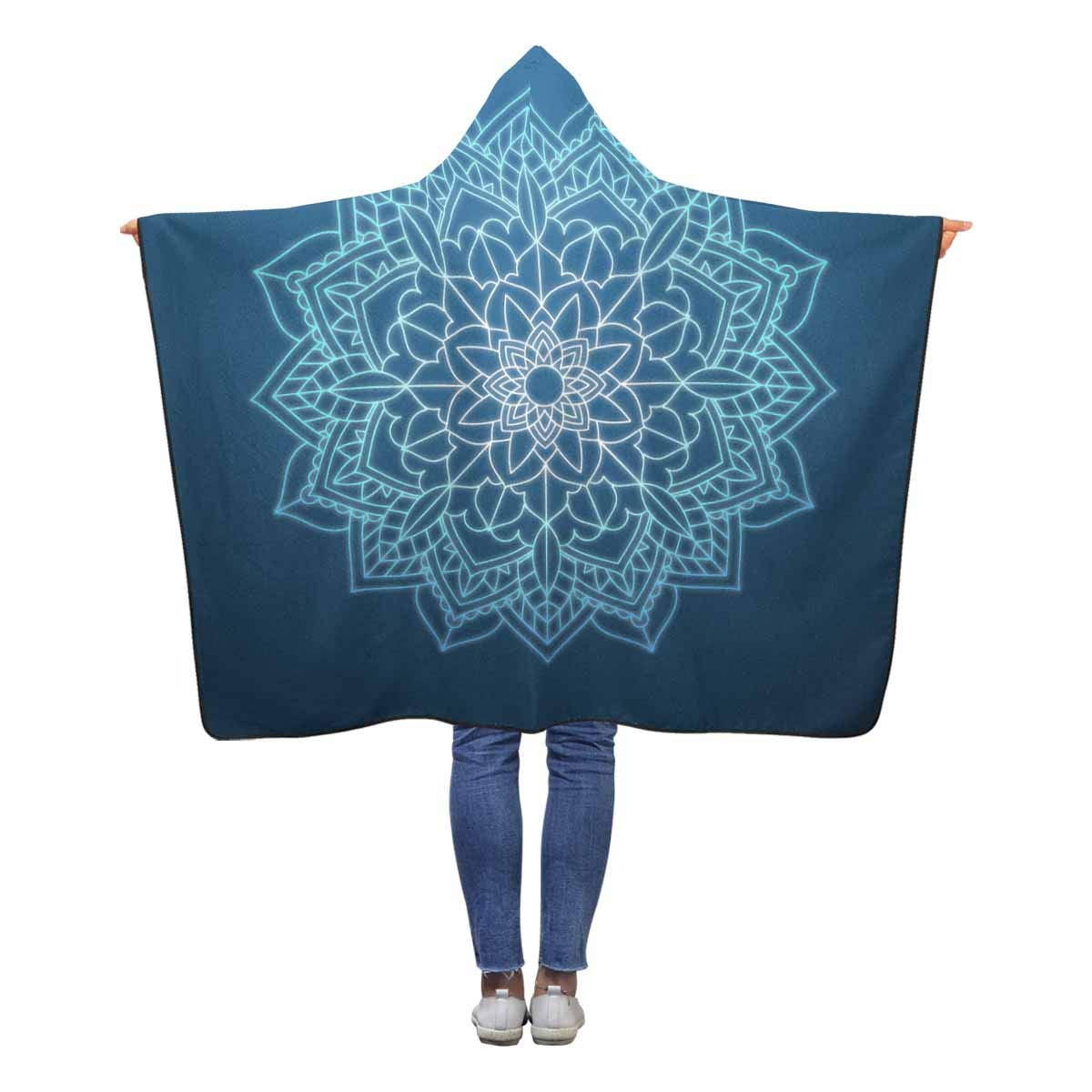 HATIART Abstract Pattern Wearable Hooded Blanket 50x60 inches Kids