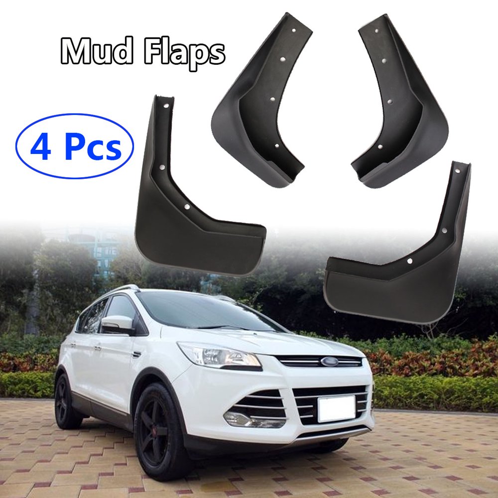 4pcs Front + Rear Mud Flaps Splash Guards Mudguards Fender For Ford