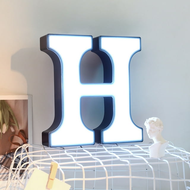 Customizable LED Alphabet Wall Light - Spell Any Message for Parties & Home Decor (26 Letters, Battery Powered)