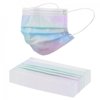 ICQOVD 20Pc Rainbow Mesh Disposable Cold Sensing Adult Mask Summer Sun Mask Gradient