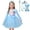 dress set, variant on 2-8T Girl Elsa Long Sleeve Princess Dress Costume for Birthday Party Halloween Cosplay Fancy Dress Up