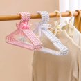 thumbnail image 2 of 5PCS Pearl coat rack cat dog clothes brace pet coat rack cute mini small clothes hanging coat rack plastic (25cm-pink,5 PCS), 2 of 7