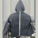 thumbnail image 3 of Poncho Impermeable para Silla de Ruedas, Capa de PVC Transpirable Impermeable con Capucha Capa Ligera para la Lluvia Silla de Ruedas para Adultos Unisex Azul Oscuro, 3 of 5