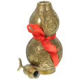 thumbnail image 2 of Estatua de calabaza de cobre con decoración botánica, simulación de calabaza, adorno Wu Lou, adornos de calabaza, calabaza dorada, 2 of 2