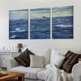 thumbnail image 2 of ONETECH  Framed Canvas Wall Art Print On Canvas Arctic Landscape sea Surface with ice Floe Pictures Posters Artwork for Living Room Bedroom Ready to Hang Wall Decor 12''x16''X3 Panels, 2 of 4