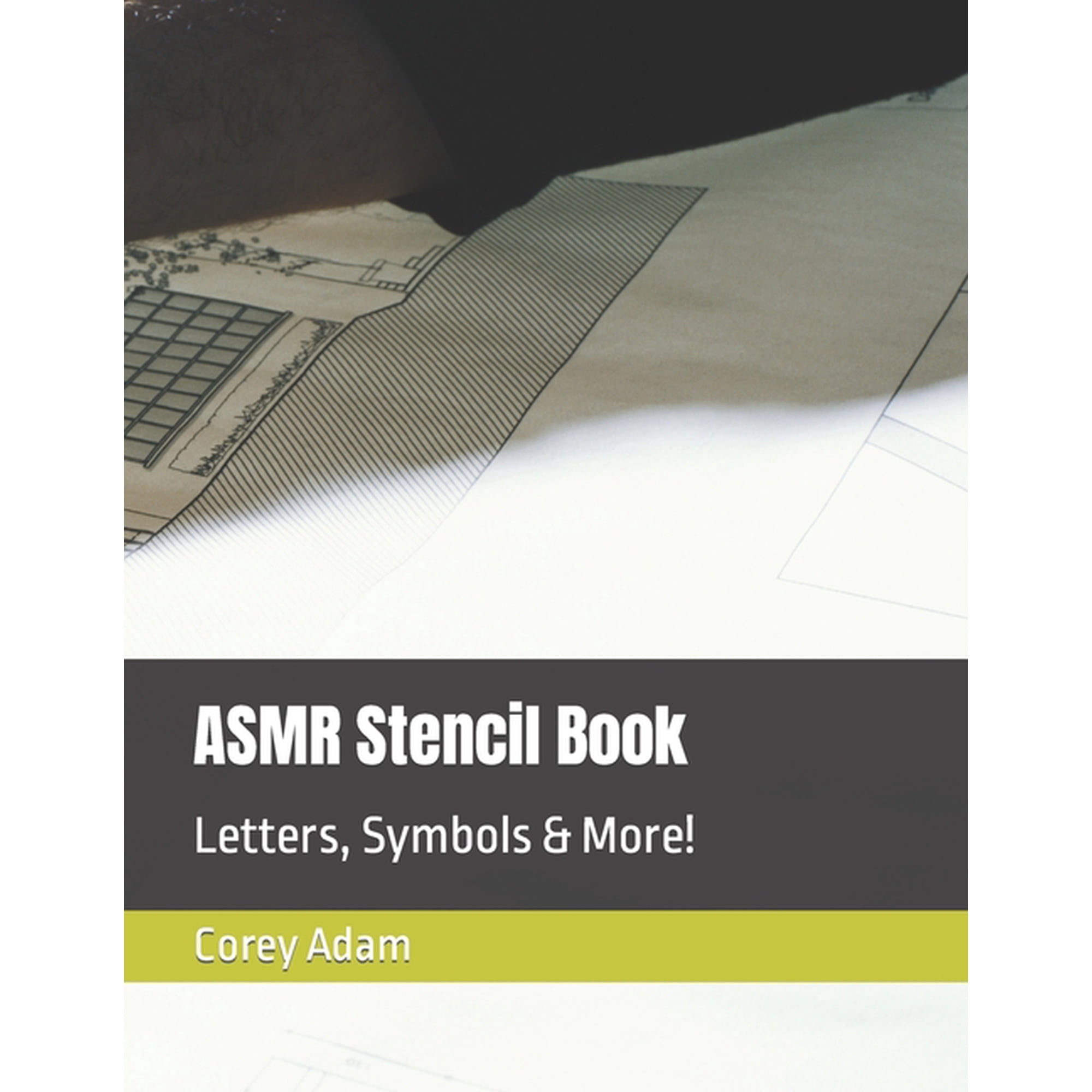 ASMR Stencil Book : Letters, Symbols & More! (Paperback)