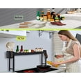thumbnail image 3 of Horynar Spice Rack for Countertop Over the Stove Spice Shelf for Kitchen Spice Rack Organizer with Extra Basket and Hooks Countertop Black Spice Rack Shelf Great for Magnetic Stove Top Shelf, 3 of 8