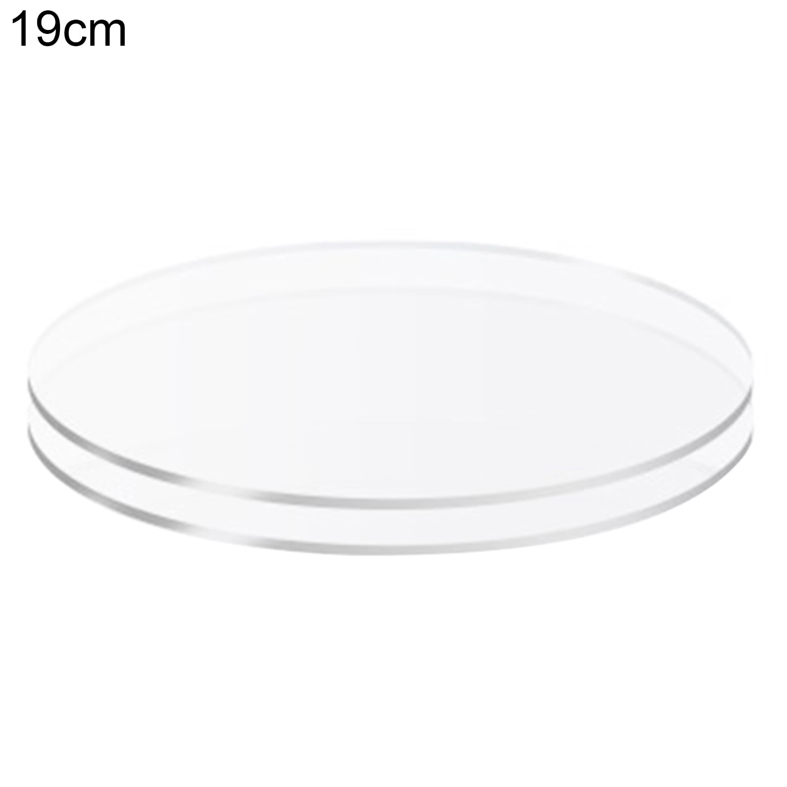 2Pcs Cake Plates NonSticky Reused Acrylic Buttercream Cake Discs for