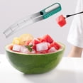 thumbnail image 4 of Jiaroswwei Watermelon Cutter Non-slip Ergonomic Handle Labor-saving Rustproof Easy to Clean Cut Fruit Stainless Steel Quickly Safe Melon Slicer Kitchen Gadget, 4 of 7