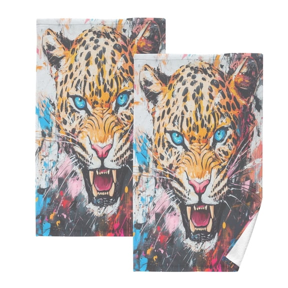 BZSMCE Face Towel Hand Towel Bath Towel Cotton Bath Towel Sets Hand Bath Towels Fashion Fierce Roar Pattern